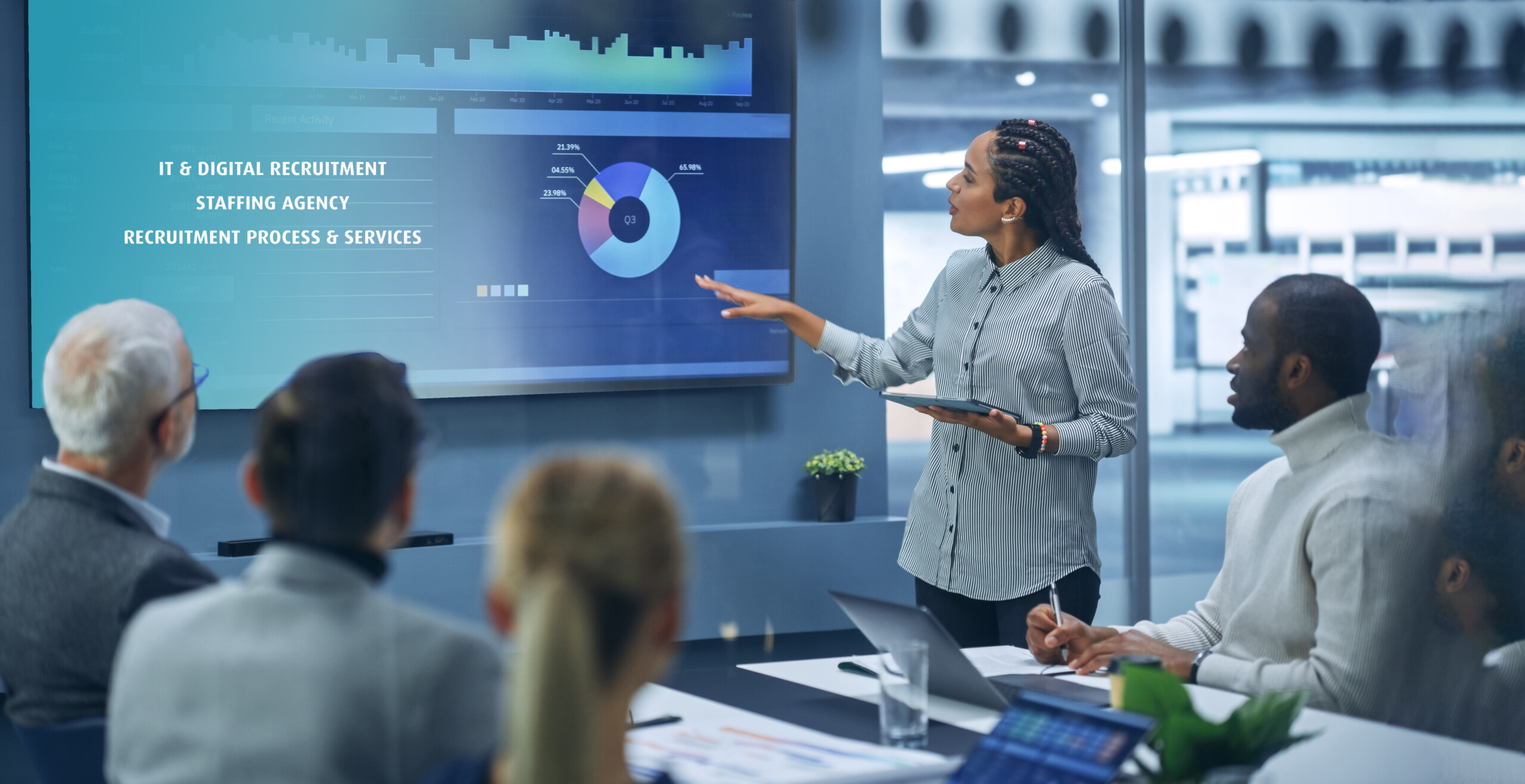 Diverse,Modern,Office:,Successful,Black,Female,Digital,Entrepreneur,Uses,Tv